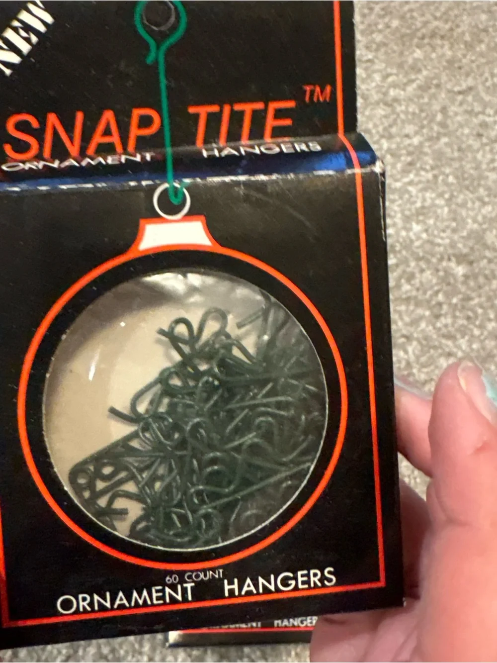 Vintage Snap Tite Ornament Hangers – Green and Black Packaging NEW